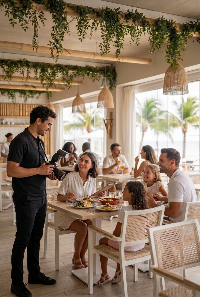 Premium hospitality photography experience